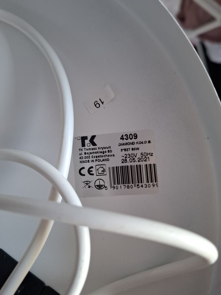 Lampa wisząca Tango Alfa