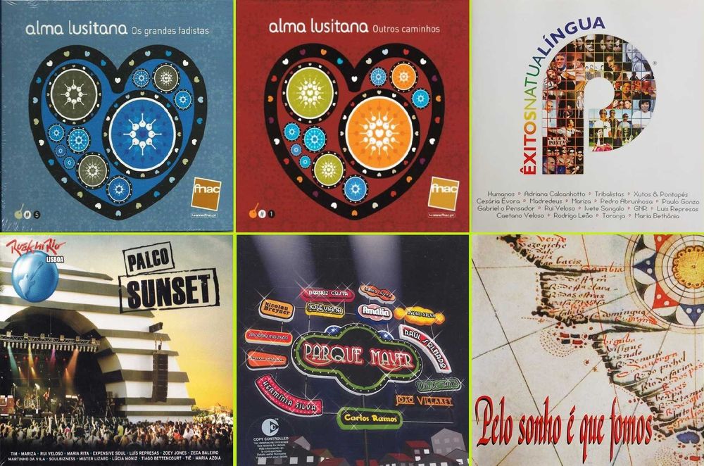 42 CDs - Coletaneas Musica Portuguesa - Raros - Muito Bom Estado