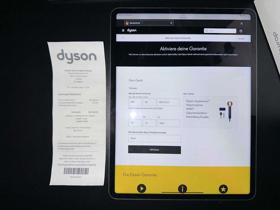 Дайсон фен Dyson Supersonic Prussian Blue Rich Copper Новий!