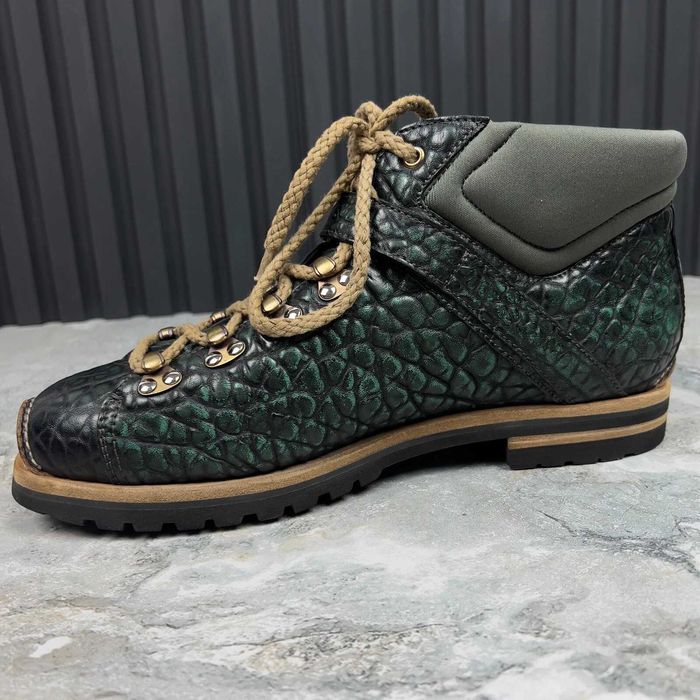 Santoni Hiking Boots Reptile Чоловічі черевики шкіра оригінал 42.5 EUR