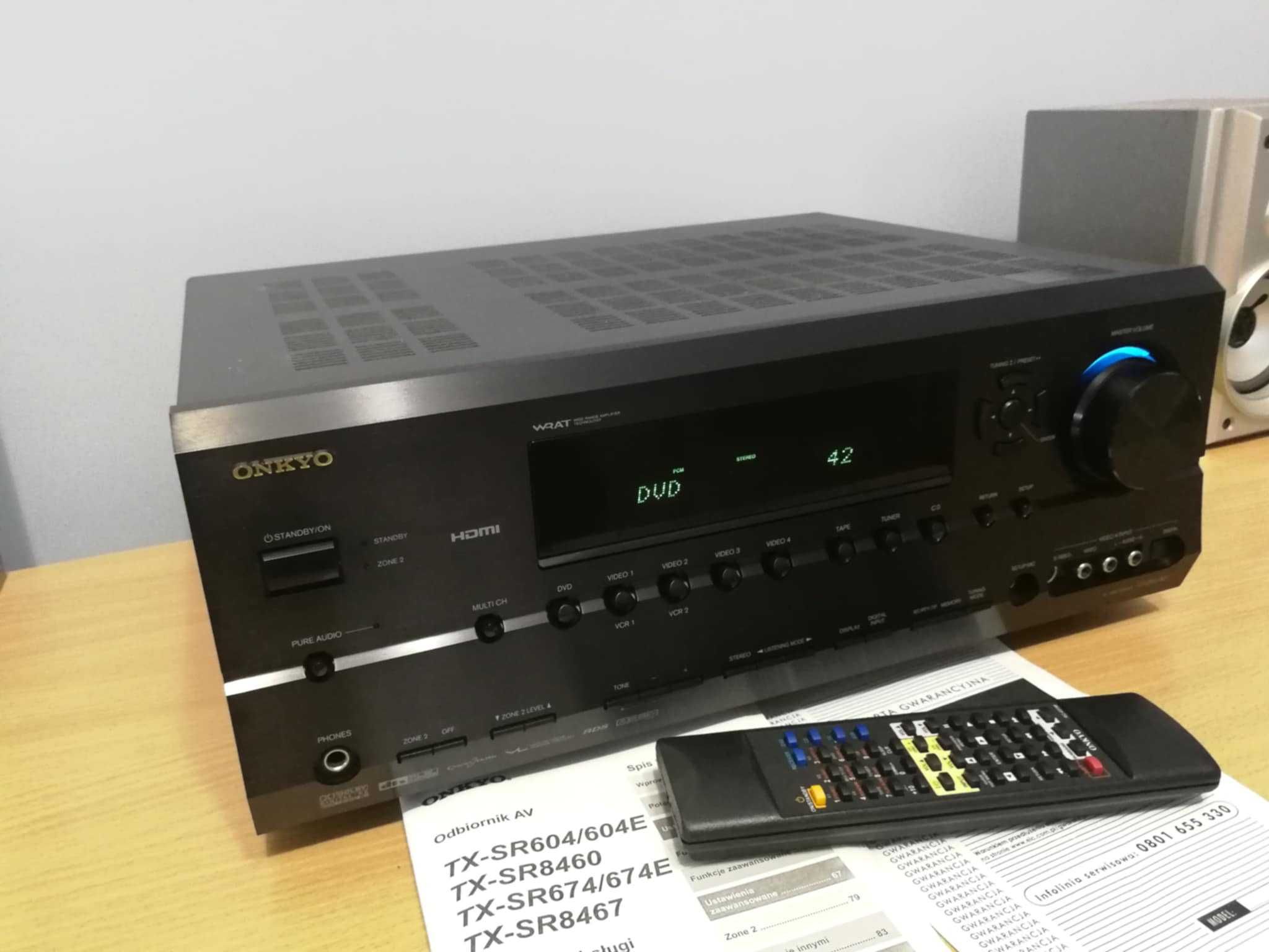 Amplituner ONKYO TX-SR674 ! Jubileuszowy Model ! Hi-End Optyk ! Pilot