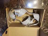 Buty do tańca, nowe, srebrne, bardzo wygodne