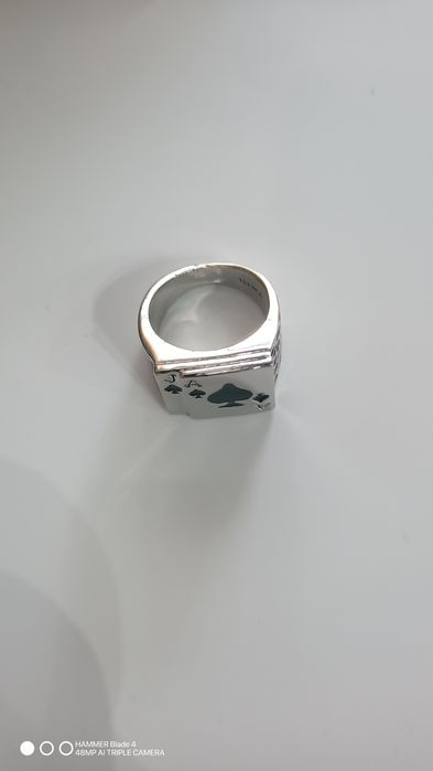 Sygnet,pierścień ,pierścionek,pik,karciany