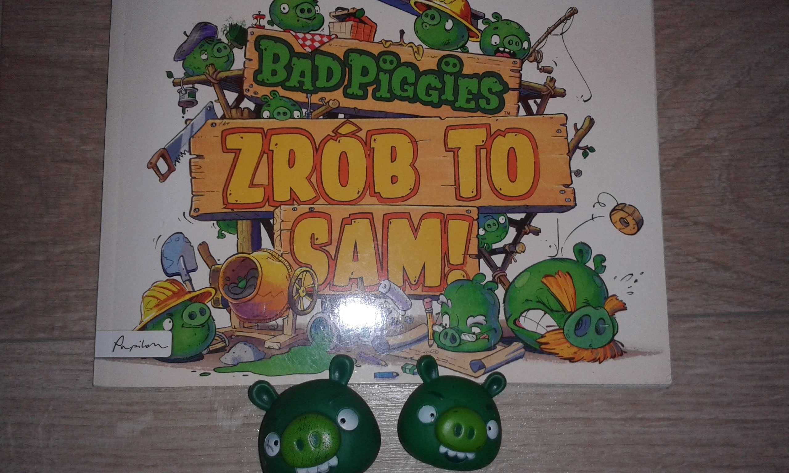 Bad Piggies Zrób to sam książka poradnik + figurki