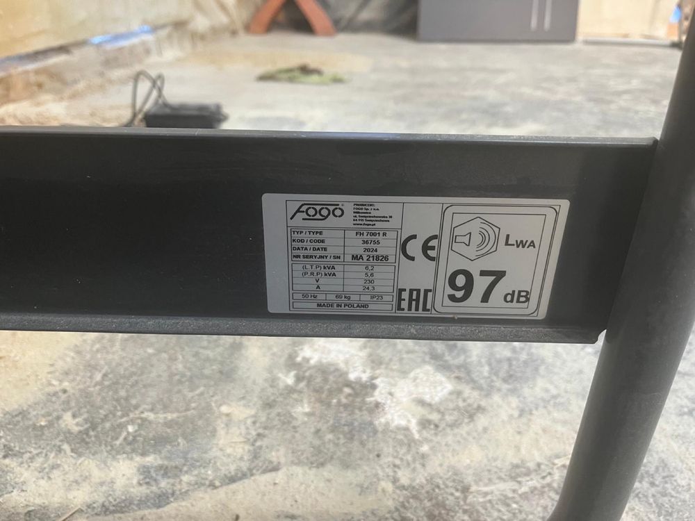 Agregat prądotwórczy Fago FH7001 R