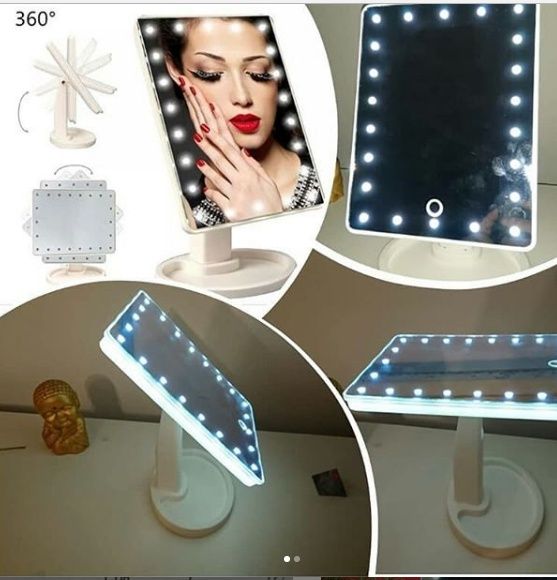 Зеркало настольное с подсветкой LED – бренд Large Led Mirror