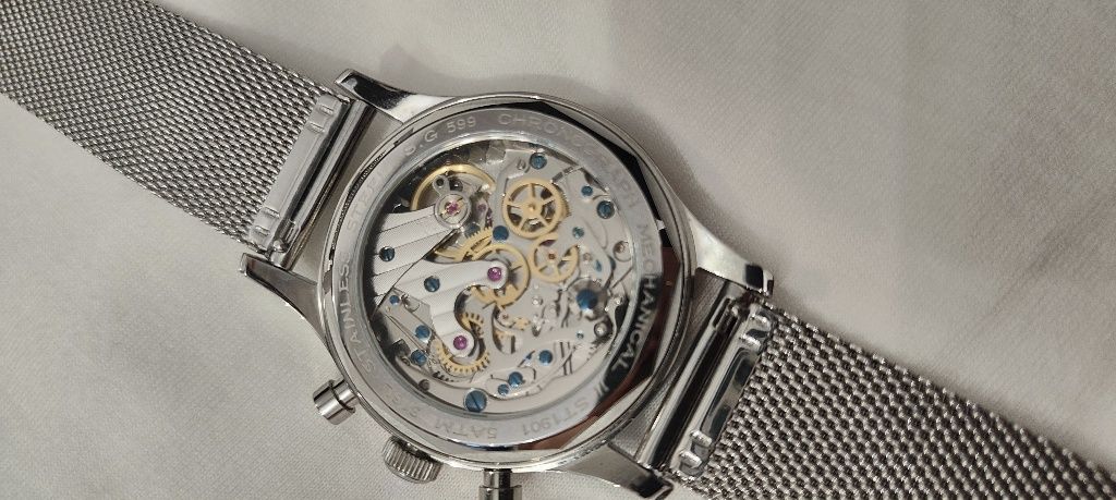 Sugess chronograf nowy zegarek mechaniczny