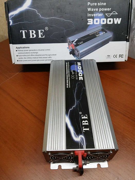 Инвертор напряжения 12-220В, 3000W-6000W, чистый синус TBE, Не рабочий
