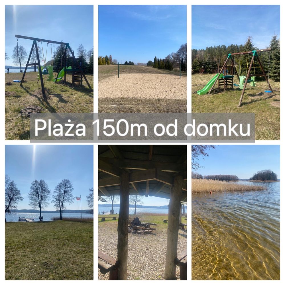 Ceglany Domek z jacuzzi przy lesie i jeziorze w Tomaszkowie.