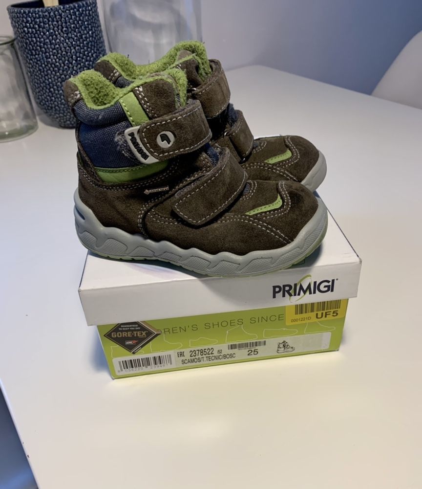 Primigi zimowe kozaki 25 śniegowce buty gore tex 16cm