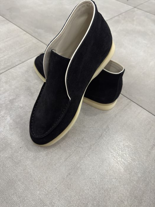 Чоловічі замшеві лофери чорні