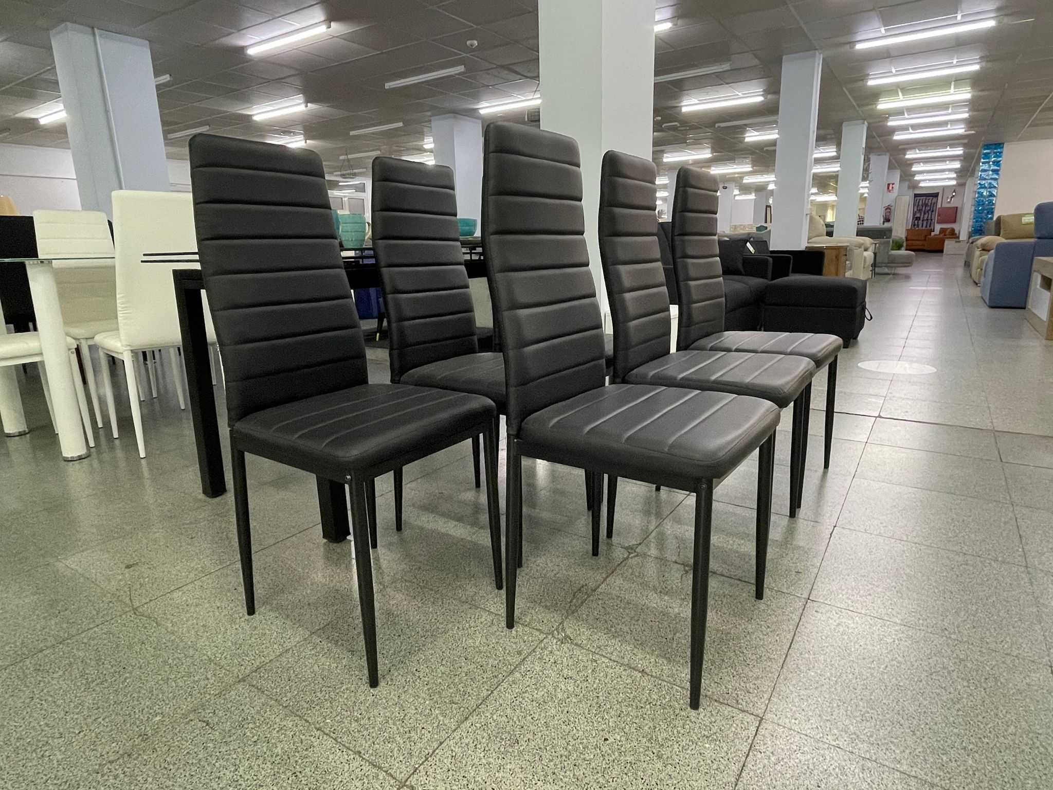 Novo pack 6 cadeiras preto  ENVÍO GRATIS Llevamos a sua casa