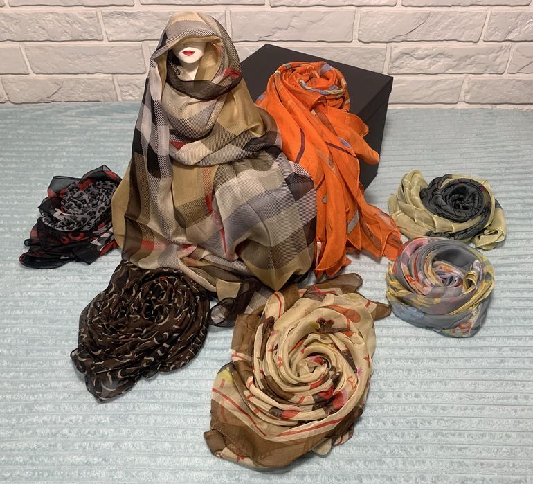 Знижка! Хустки з натурального шовку