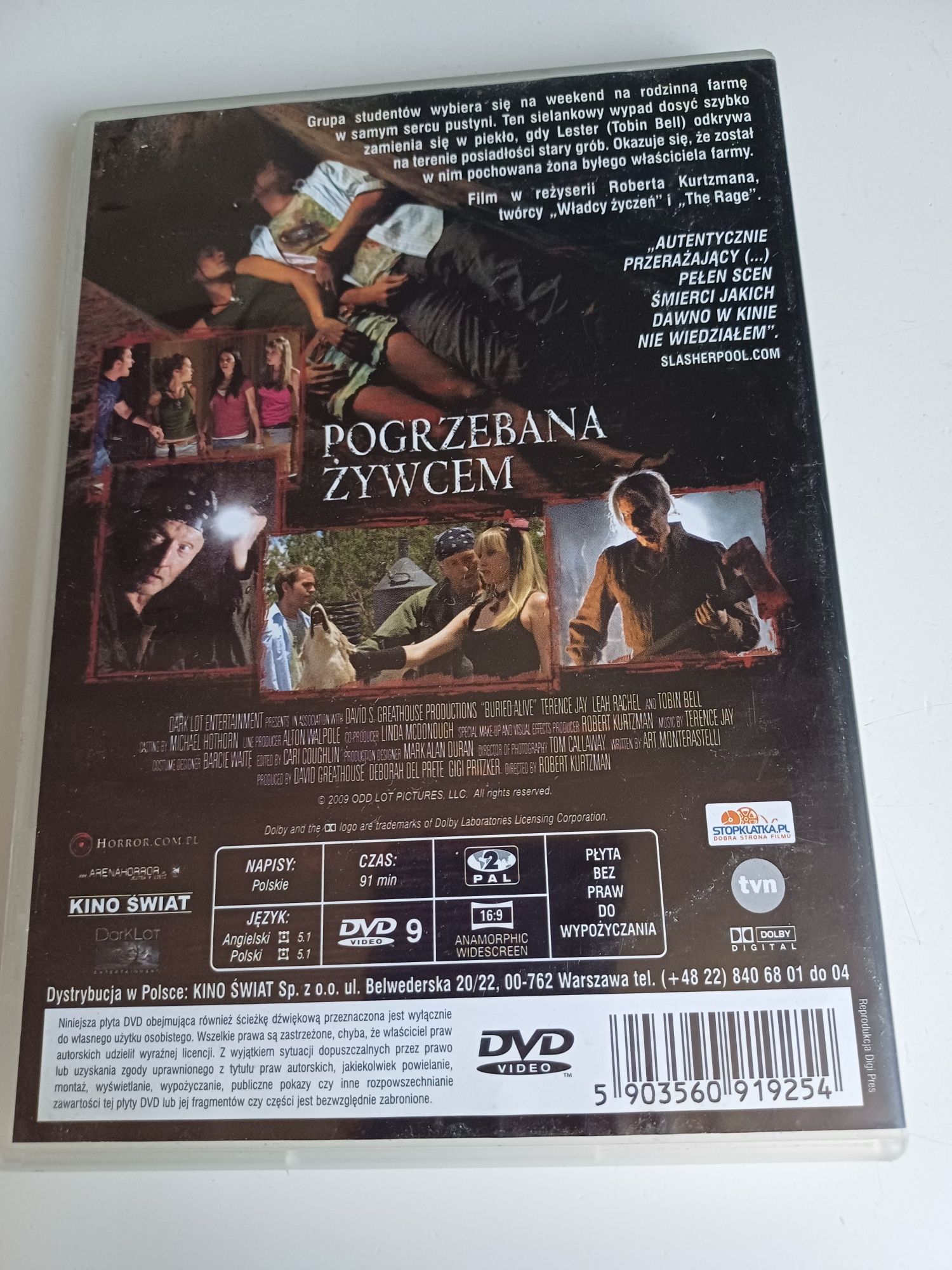 Płyta Dvd Pogrzebana Żywcem