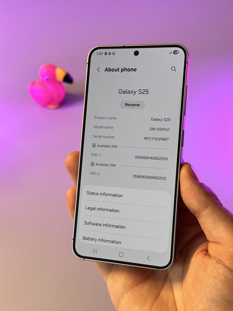 НОВИЙ 5 циклів Samsung Galaxy s25 12 128 neverlock