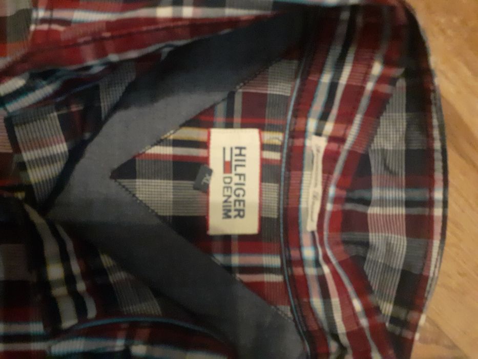Koszula w kartę tommy hilfiger tanio