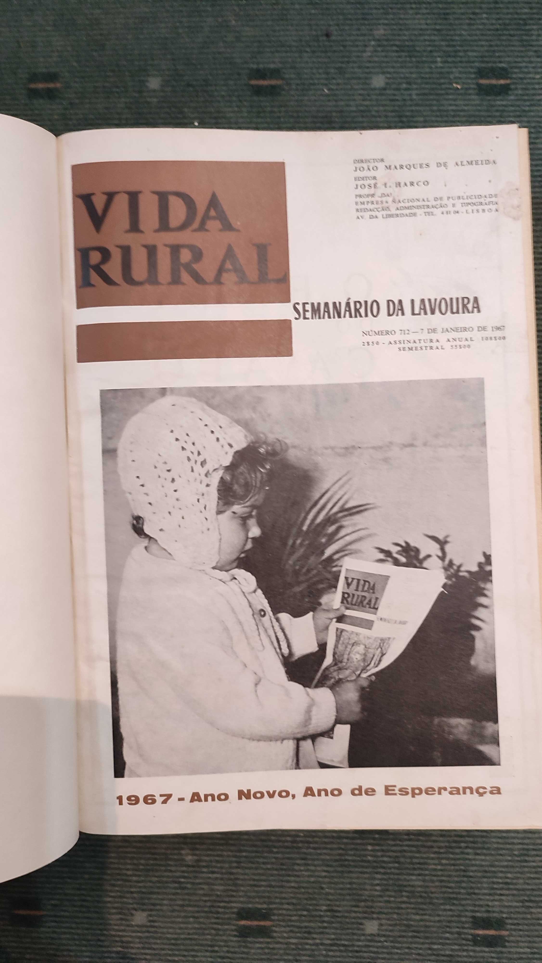 Vida Rural - 1º semestre 1967 - 25 revistas encadernadas