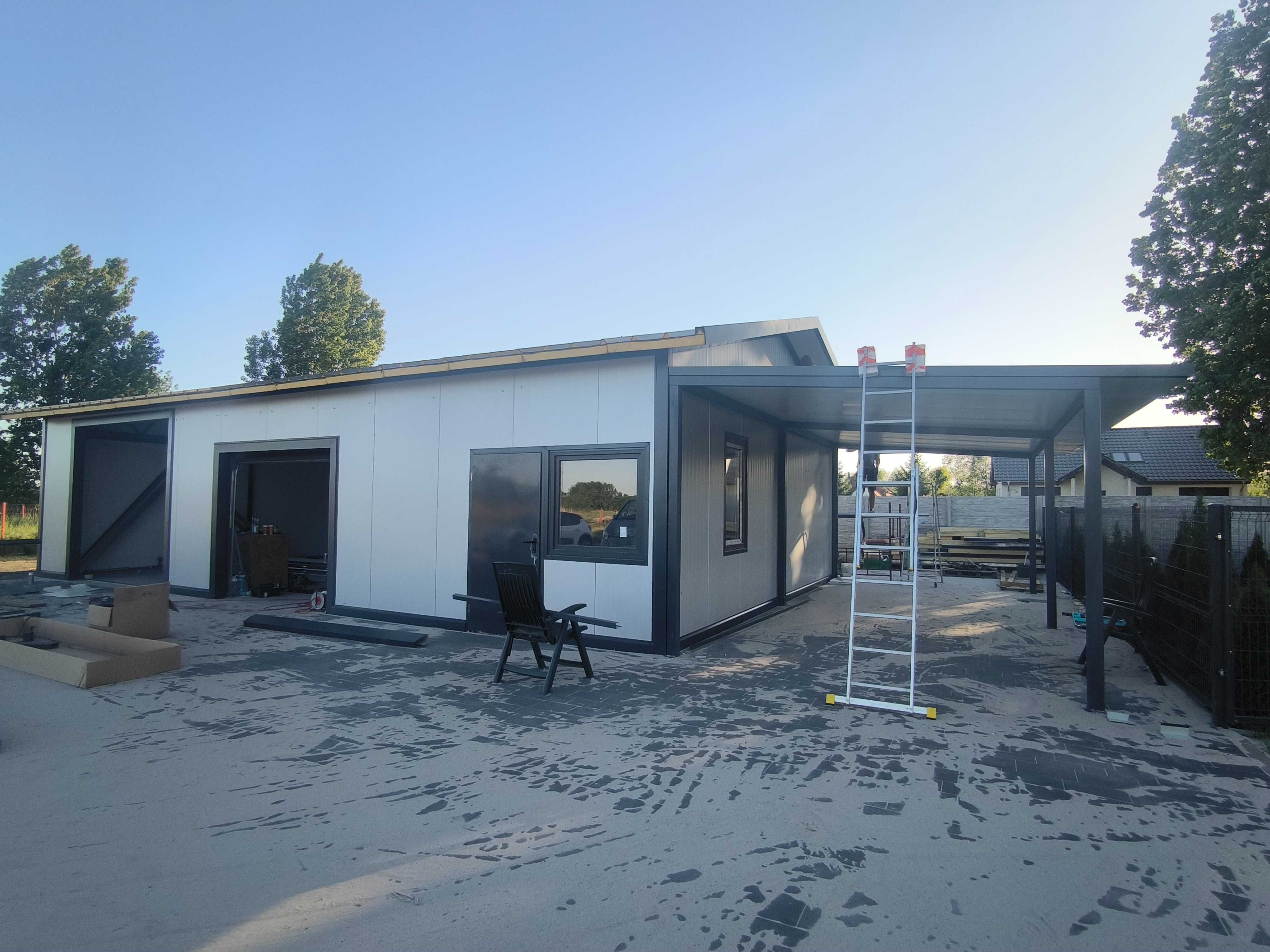Hala 200m2 Płyta Obornicka Warstwowa PIR 10cm +projekt