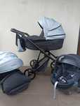 Wózek 4/1 Bebetto nitello z fotelikiem cybex plus baza ISOFIX