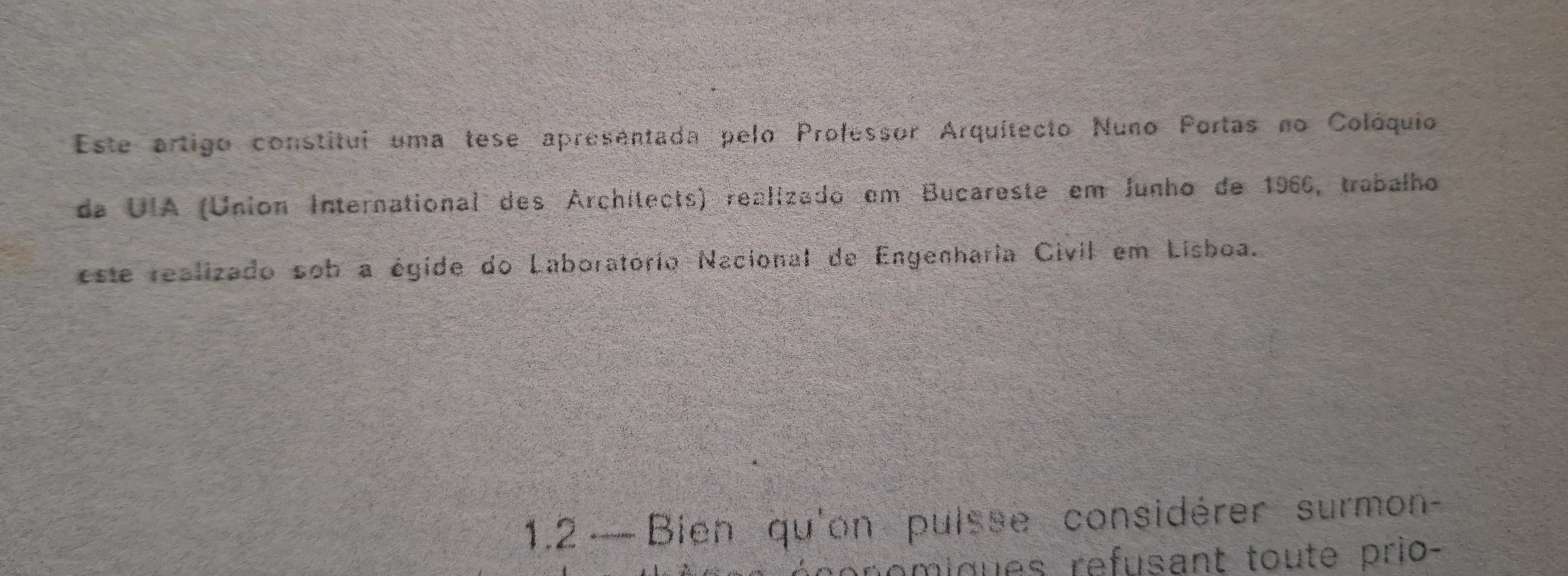 Arqtº. Nuno Portas 2 Teses s/evolução  definição e normas em edifícios