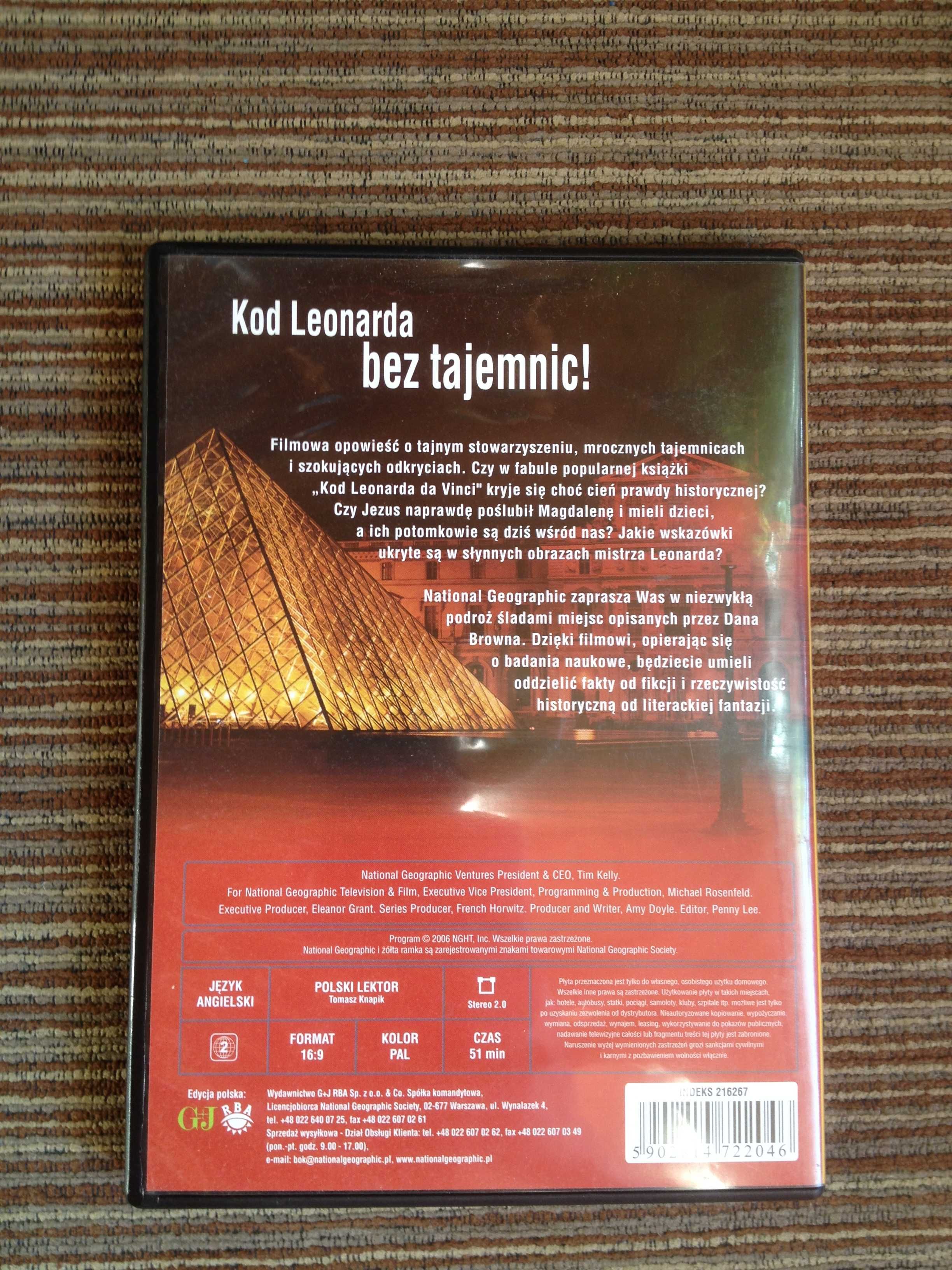 Film DVD Kod Leonarda DaVinci Prawda czy fikcja? National Geographic