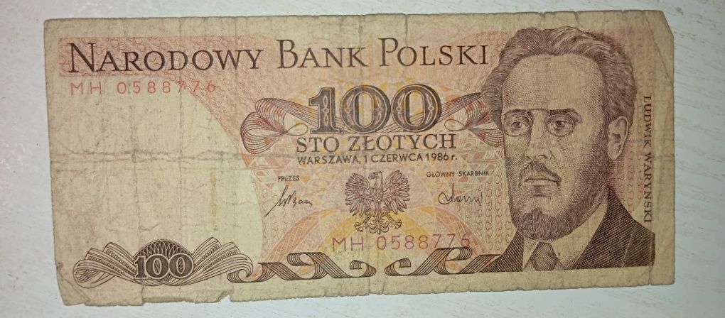 Banknot 100zł kolekcjonerski