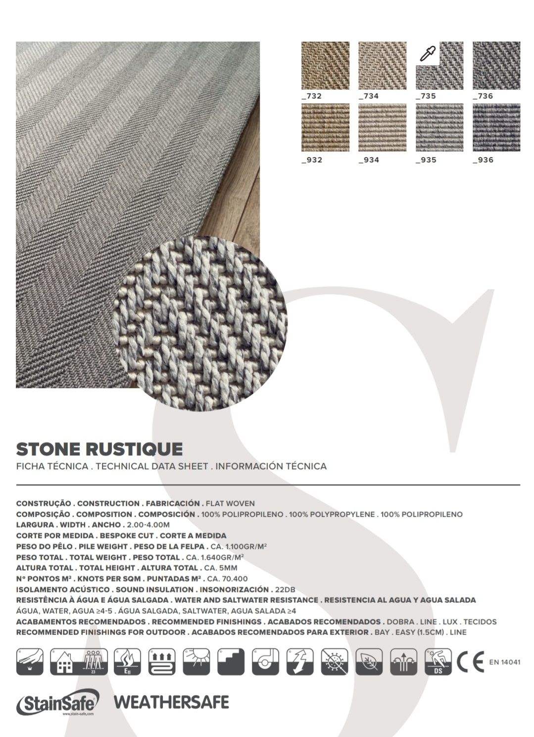 Tapete por medida Stone Rustique por medida By Arcoazul