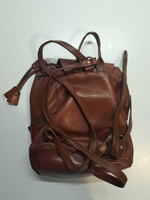 Mala-mochila em pele Ted Benson