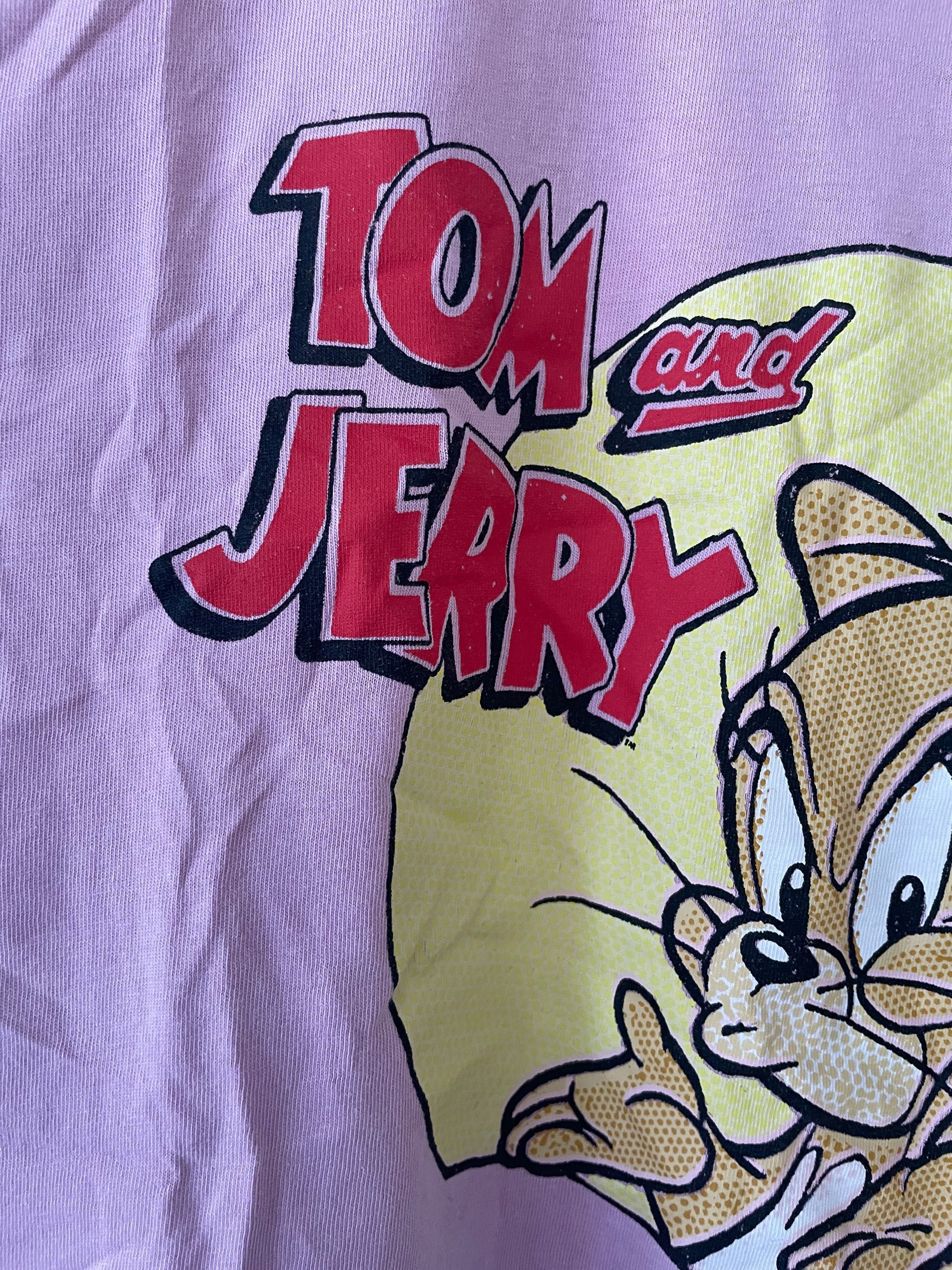 Urocza różowa bluzka t-shirt TOM and JERRY - RESERVED - r. M