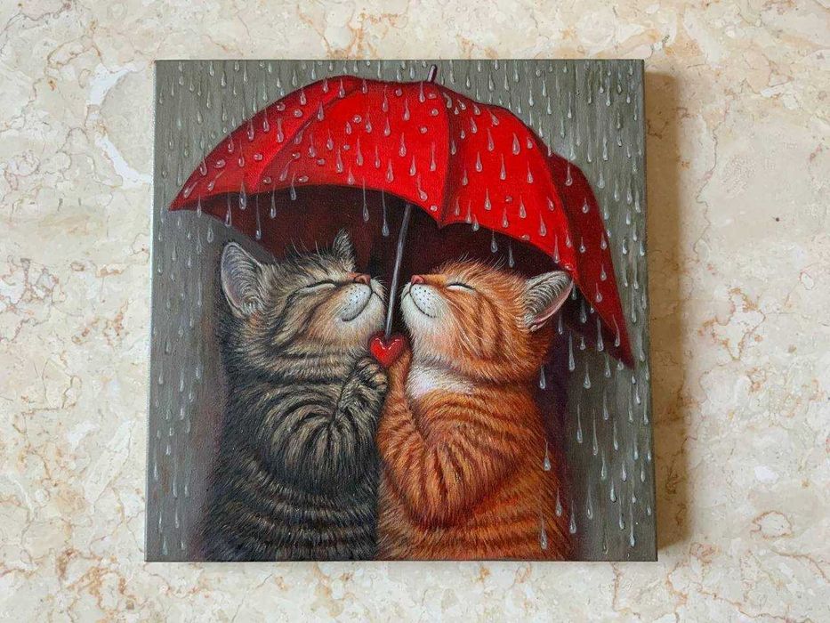 Картина парасолька для двох