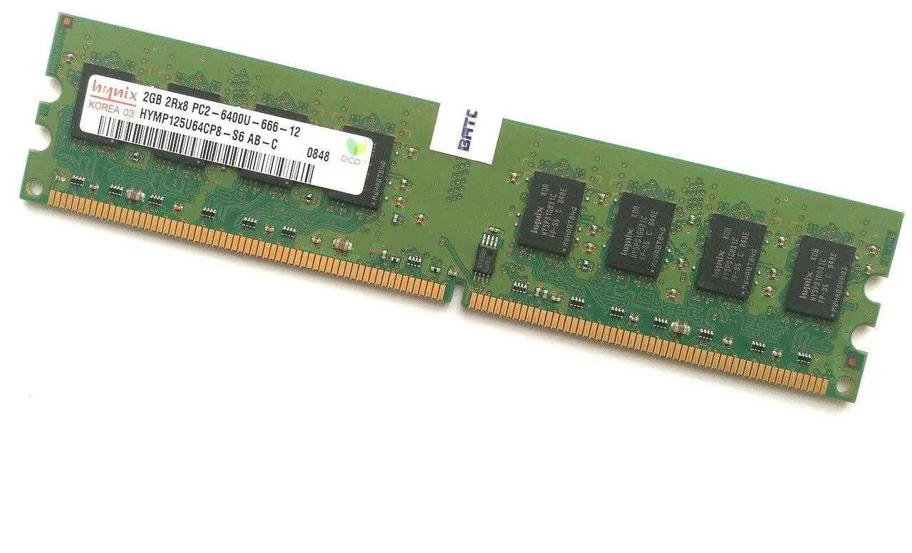 Модуль пам'яті  DDR2 Hynix 2gb 2rx8 pc2-6400u-666-12