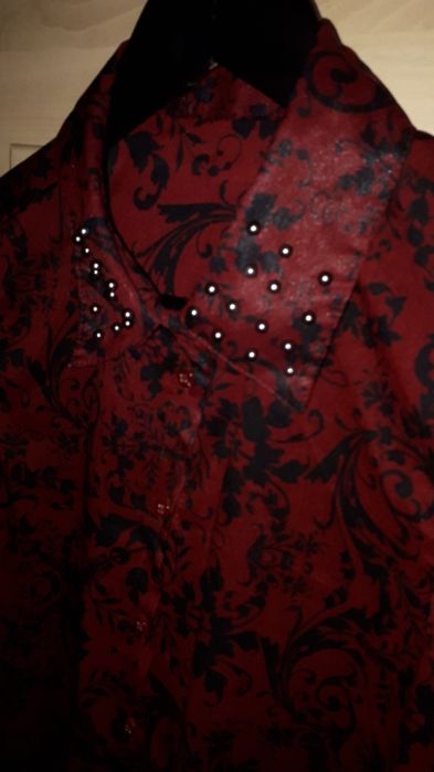 Koszulka bordo  L damska