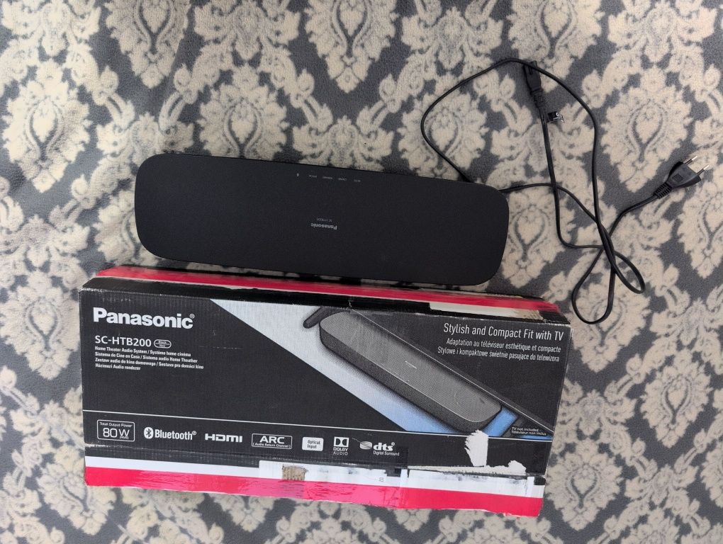 Soundbar Panasonic SC-HTB200 2.0 80 W czarny