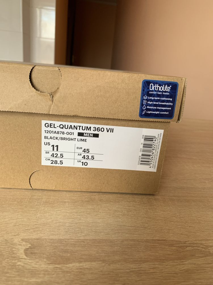 Asics Gel-quantum 360 VII | 28.5 см | 45 eur | US 11 кросівки оригінал