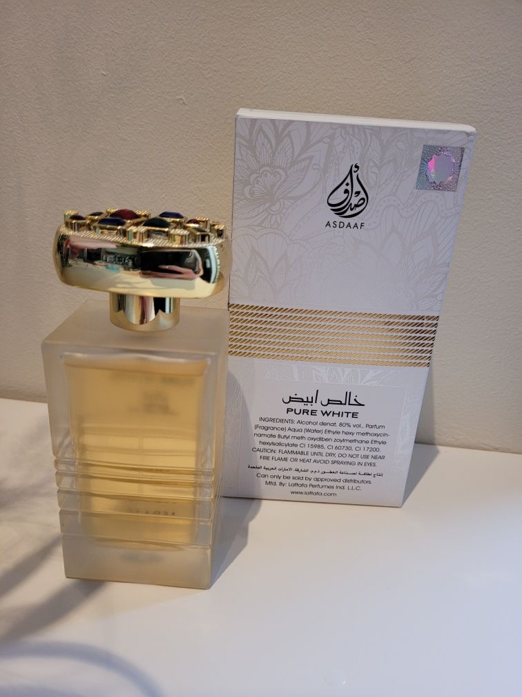 Orientalne perfumy oudowe: Asdaaf Pure White Eau de parfume