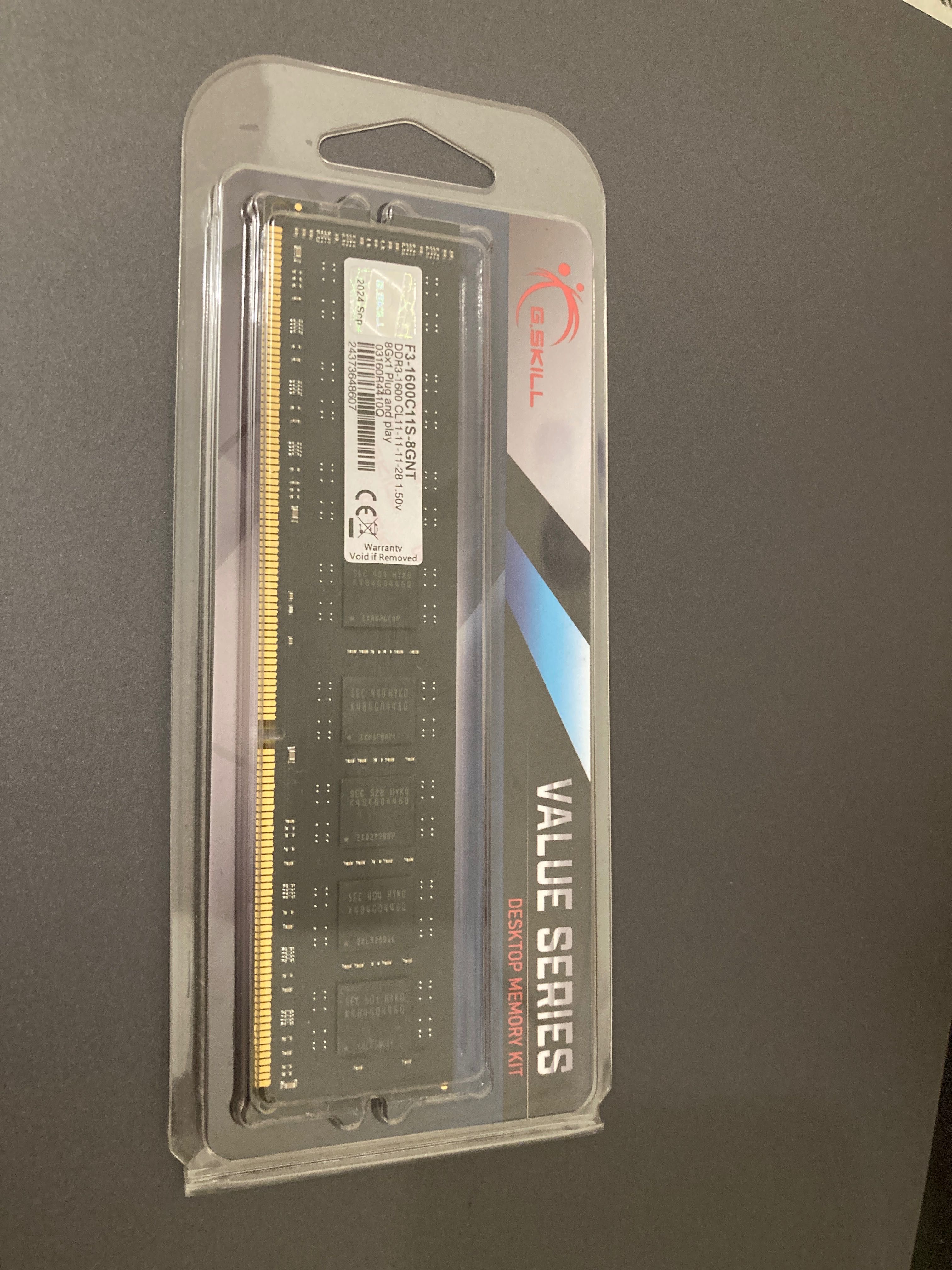 Ram DDR3-1600Mhz 8Gb Desktop