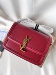 Сумка YSL Yves Saint Laurent Solferino Mini шкіра | червона | золото