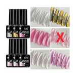 5 Peças/Conjunto Olho De Gato Magnético Gel Brilhante Uv Gel
