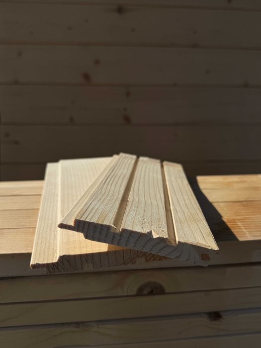 Блок хаус Дошка на підлогу Вагонка Планкен Фальш брус  Модрина терасна