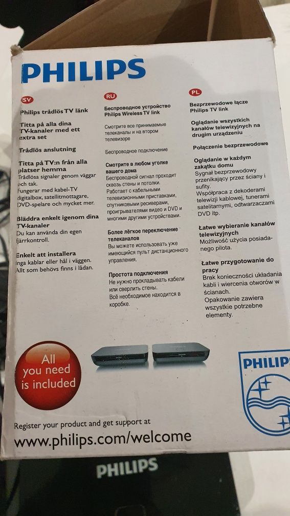 Philips Emissor Receptor TV sem fios SLV3110