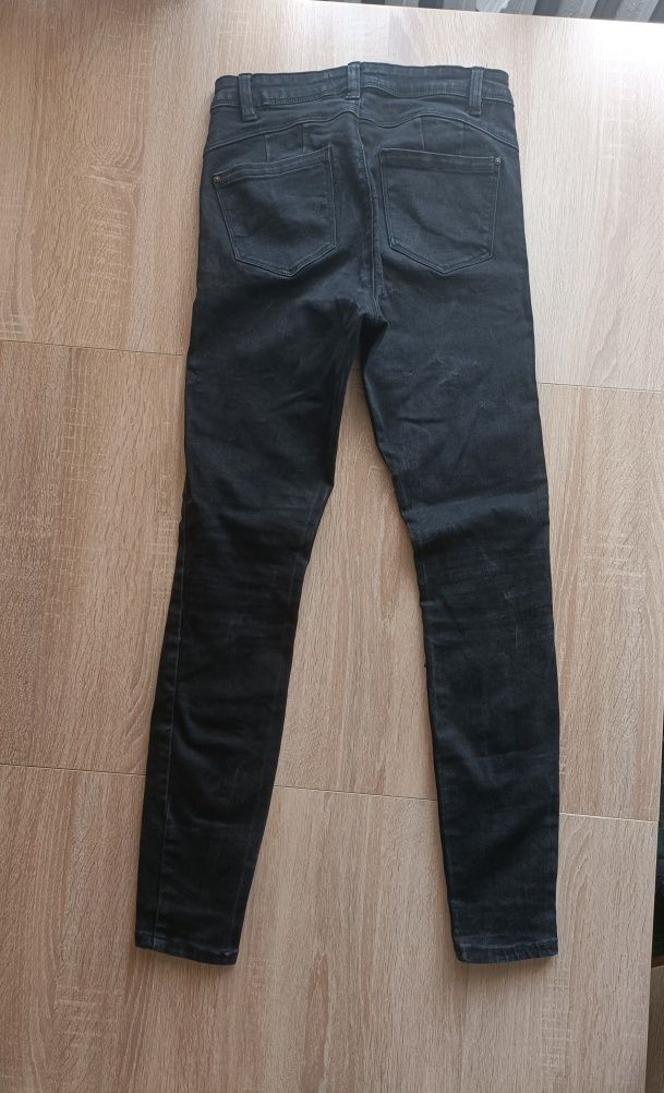 Czarne spodnie jeansowe Denim&Co. 38