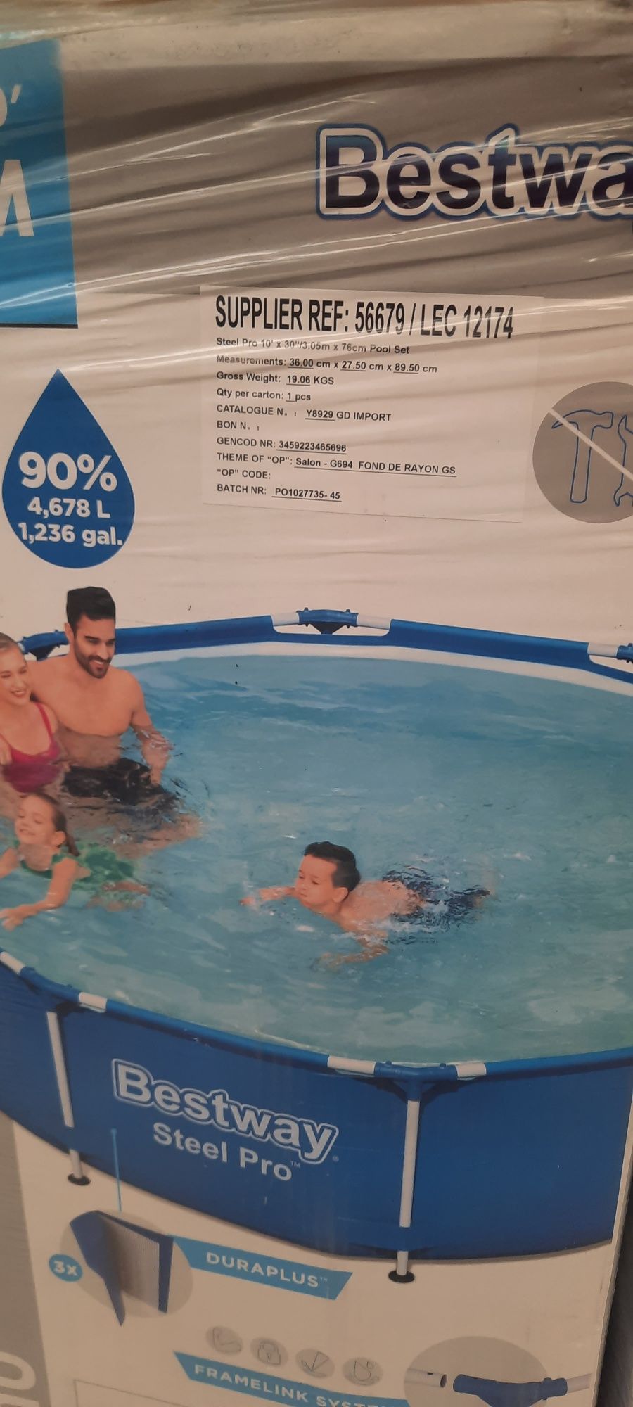 Basen stelażowy 305x76cm Bestway nowy okragły na taras, ogrod