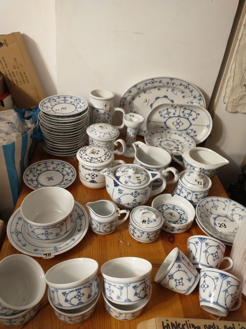 Kolekcja porcelana wzór słomkowy cena za zestaw w/g spisu