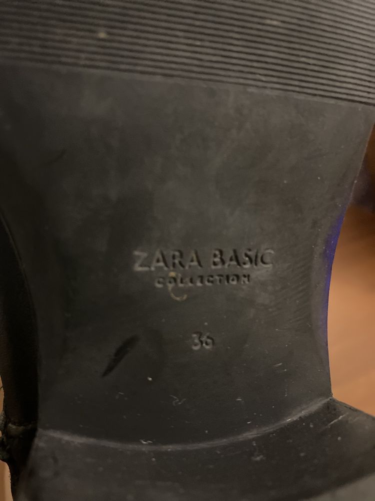 Весняні шкіряні чоботи ZARA