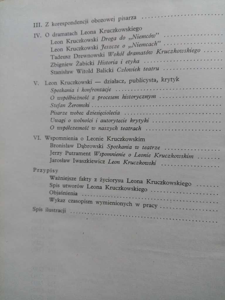 Leon Kruczkowski. Spis utworów Macużanka (oprac.)  1966