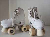 Patins brancos 4 rodas - oxelo -  33