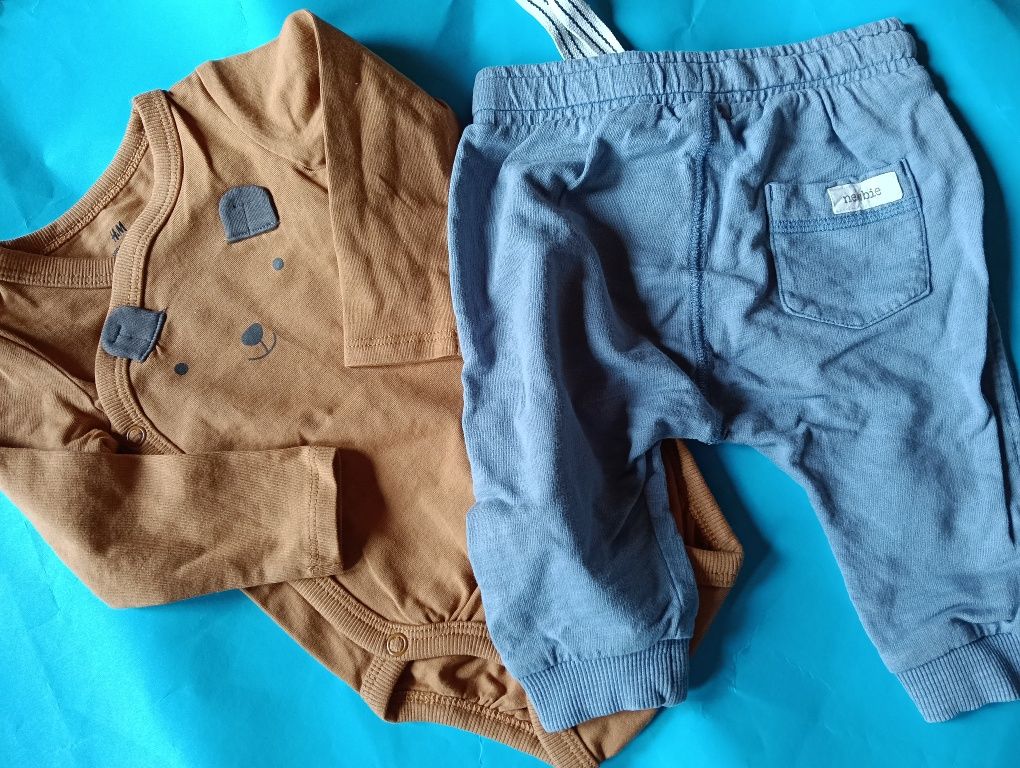 Body długi rękaw i spodnie 62