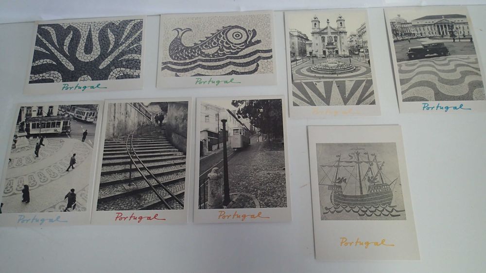 Postais antigos Calçada Portuguesa Lisboa
