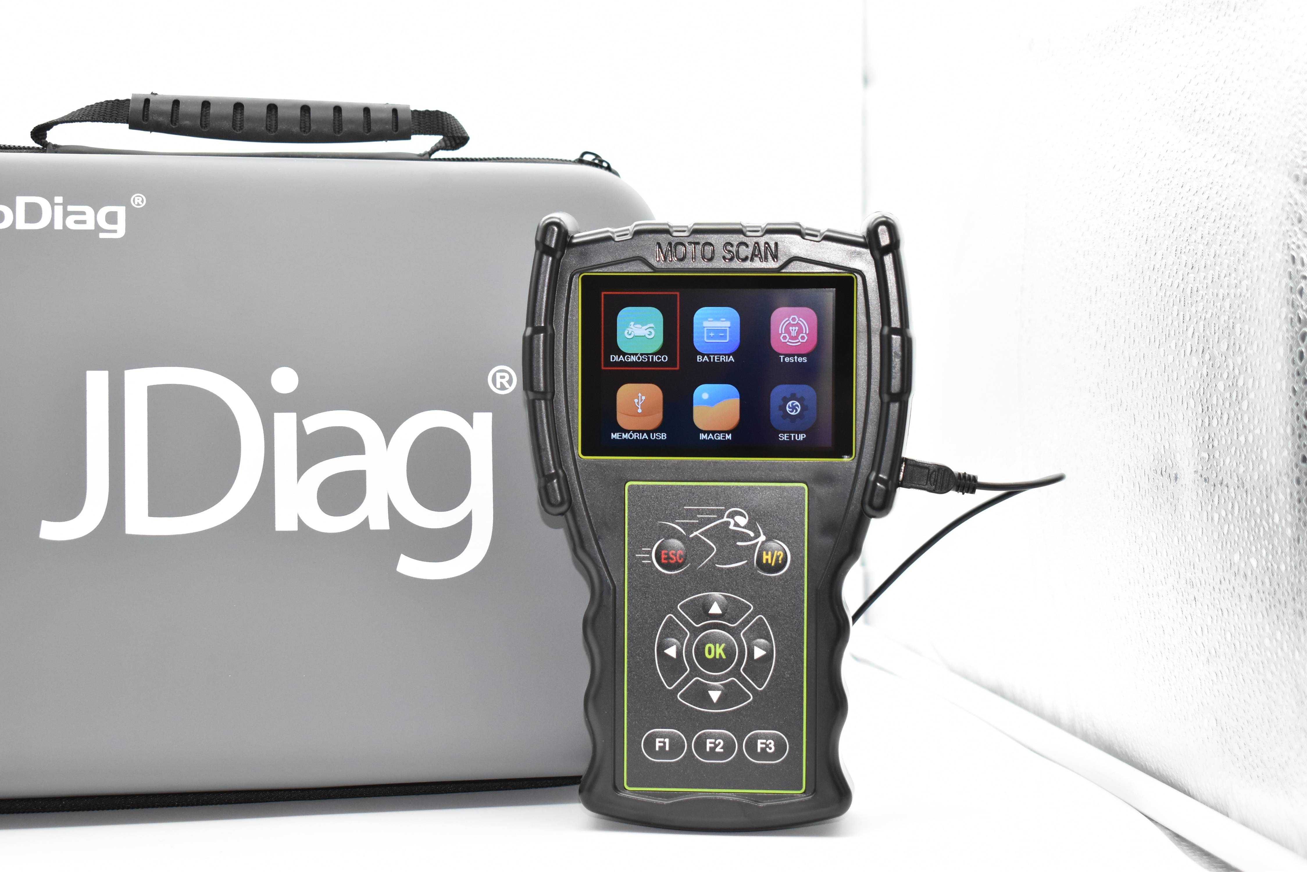 Máquina Diagnóstico Mota – OBD profissional moto + Kit Cabos