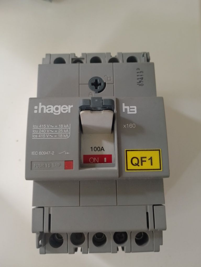 Автомат Hager h3 100A
